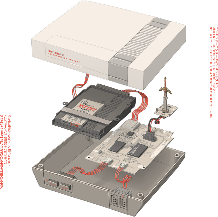 Nintendo NES ouverte